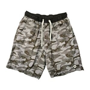 Vuori Banks Shorts Mens XS Camo Lined Swimwear 4 Way Stretch Utility Performance